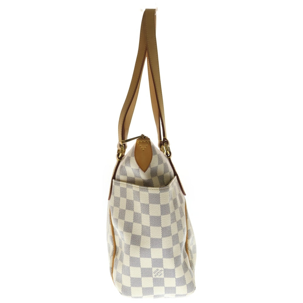 LOUIS VUITTON(ルイヴィトン) ダミエアズール トータリーPM トートバッグ ハンドバッグ ホワイト×ブラウン レザー×PVC N51261 ゴールド金具 レディース
