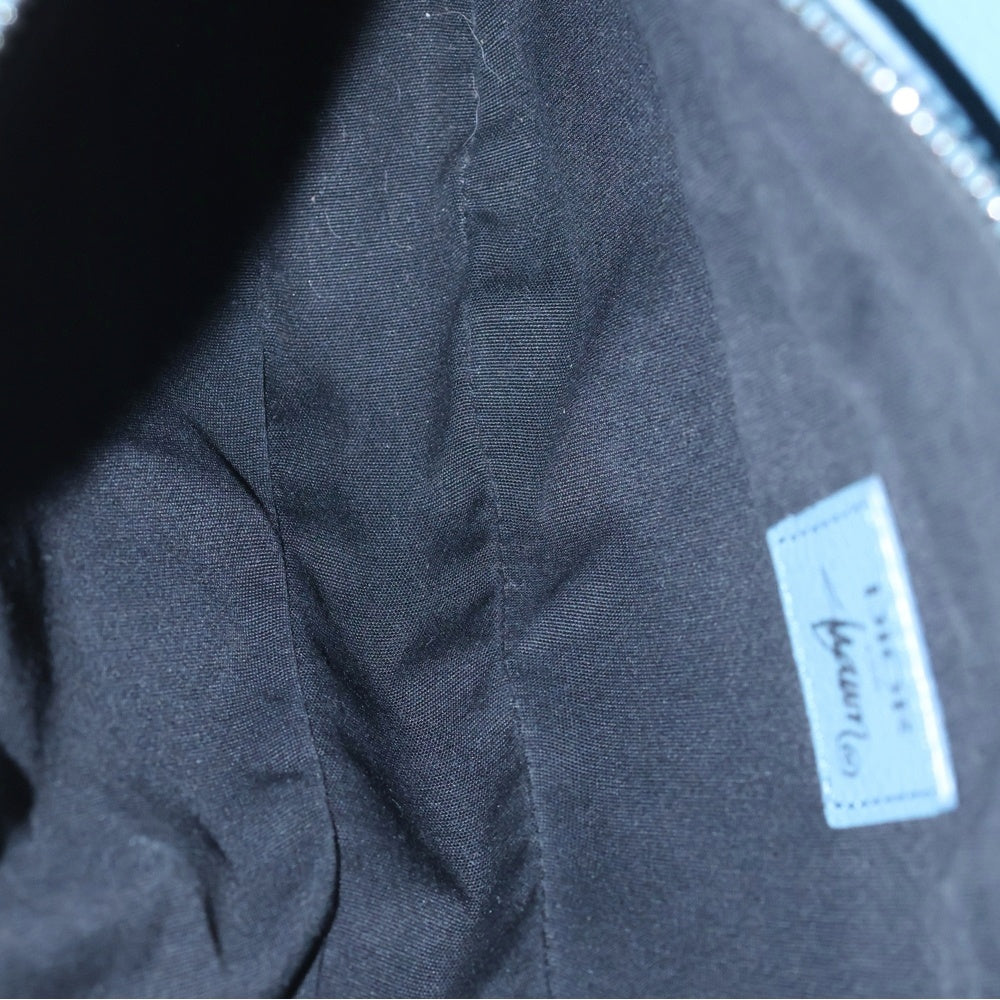 Christian Dior(クリスチャンディオール) ×ステューシー サドルバッグ ショルダーバッグ ボディバッグ ライトブルー レザー シルバー金具 レディース