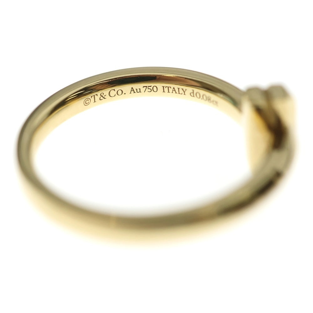 TIFFANY & Co.(ティファニー) Tワン ナロー ダイヤモンド リング 指輪 イエローゴールド Au750 YG ジュエリー