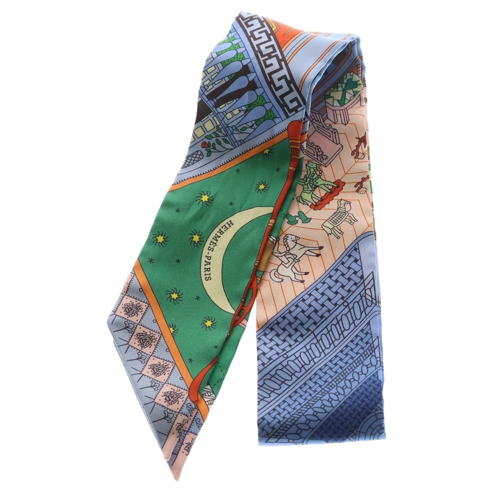 HERMES(エルメス) スカーフ ツイリー オブジェ・ド・キュリオジテ シルクスカーフ マルチカラー レディース