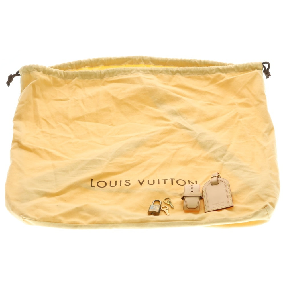 LOUIS VUITTON(ルイヴィトン) モノグラム キーポル55 ボストンバッグ ハンドバッグ トラベルバッグ ブラウン レザー×PVC M41424 ゴールド金具 レディース
