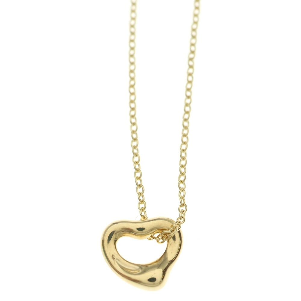 TIFFANY & Co.(ティファニー) エルサペレッティ オープンハートネックレス イエローゴールド Au750YG ジュエリー