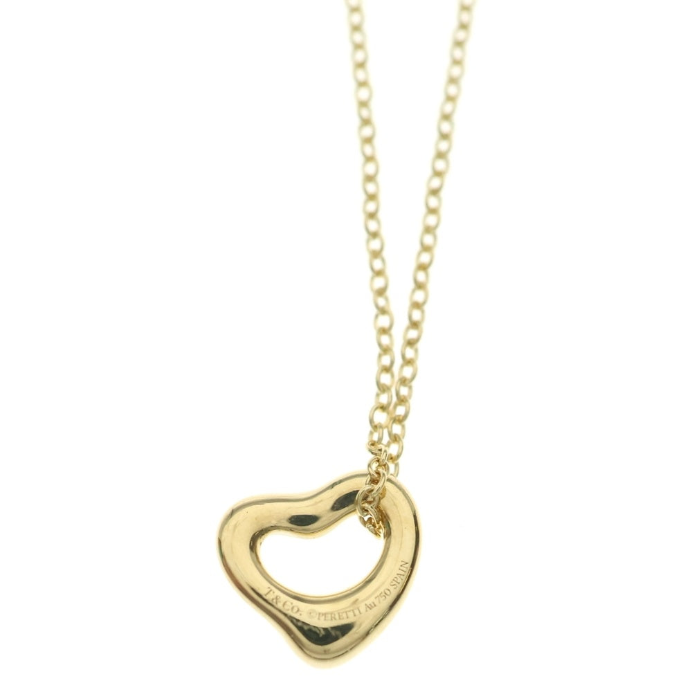 TIFFANY & Co.(ティファニー) エルサペレッティ オープンハートネックレス イエローゴールド Au750YG ジュエリー