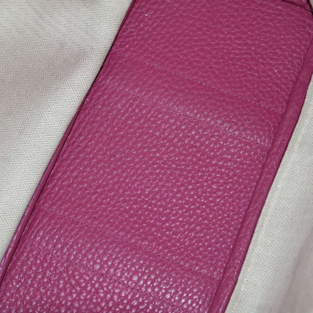 HERMES(エルメス) ガーデンパーティPM トートバッグ ハンドバッグ パープル系 ネゴンダ レザー □O刻印 シルバー金具 レディース