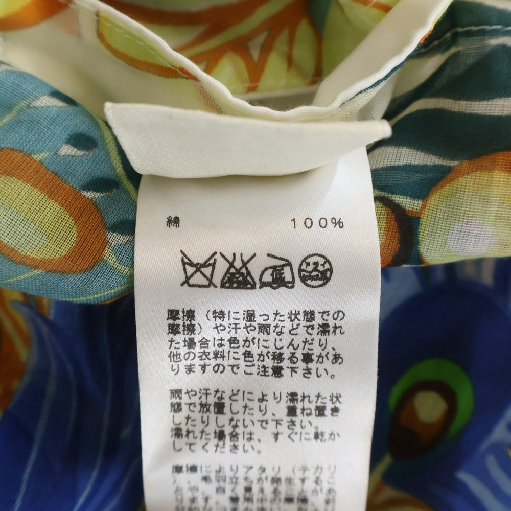 HERMES(エルメス) 総柄プリント チュニック シャツ ブラウス マルチ レディース