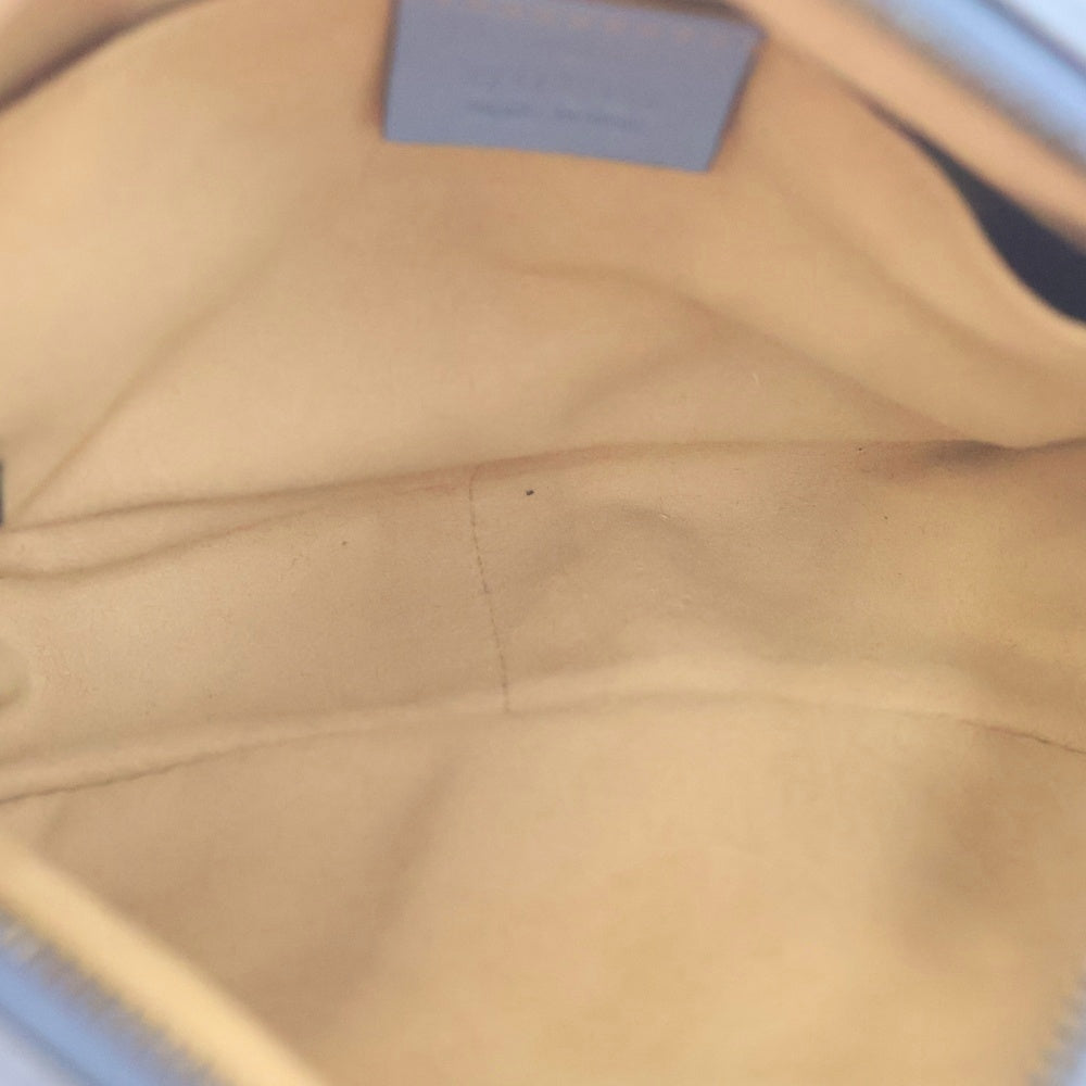 GUCCI(グッチ) GGマーモント キルティングミニバッグ チェーンバッグ ライトブルー レザー 448065 ゴールド金具 レディース