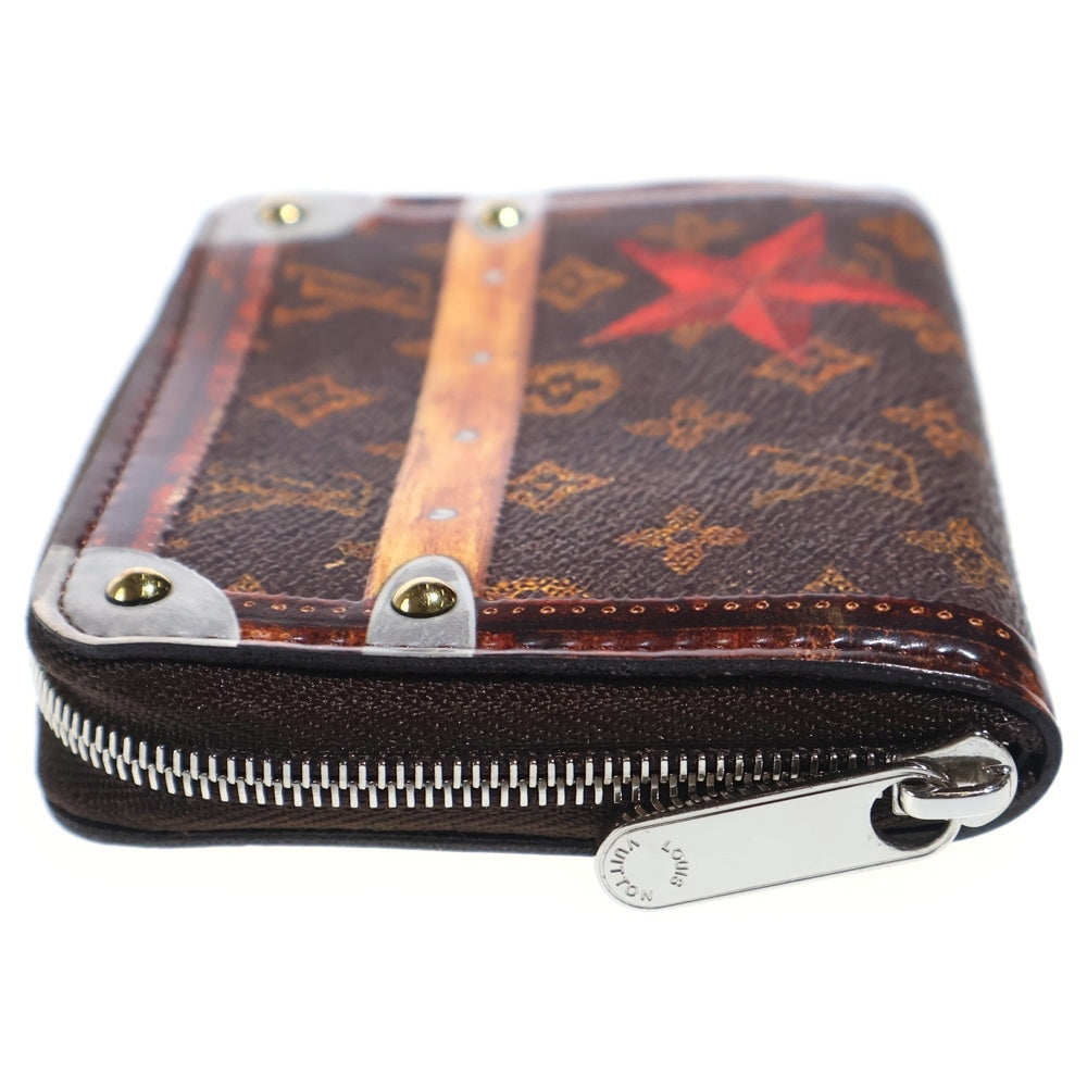 LOUIS VUITTON(ルイヴィトン) トランクタイム モノグラム コインケース モノグラムキャンバス ミニ財布 ブラウン シルバー金具 レディース