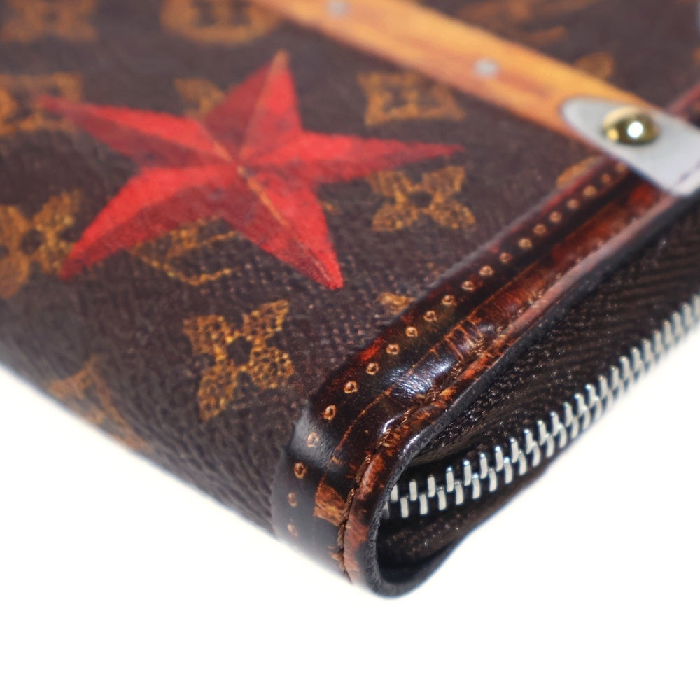 LOUIS VUITTON(ルイヴィトン) トランクタイム モノグラム コインケース モノグラムキャンバス ミニ財布 ブラウン シルバー金具 レディース