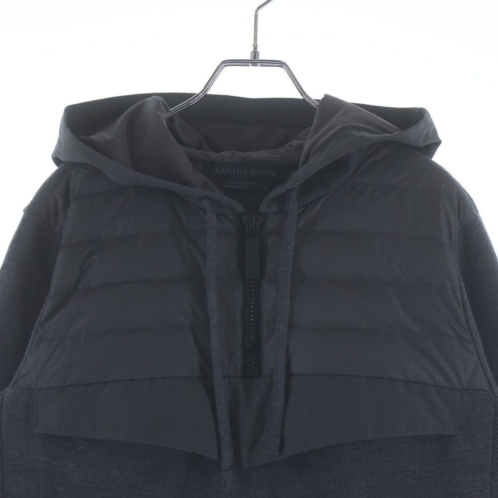 CANADA GOOSE(カナダグース) HYBRIDGE KNIT ANORAK ハイブリッジニット ダウン切替アノラック ブラック フーディ