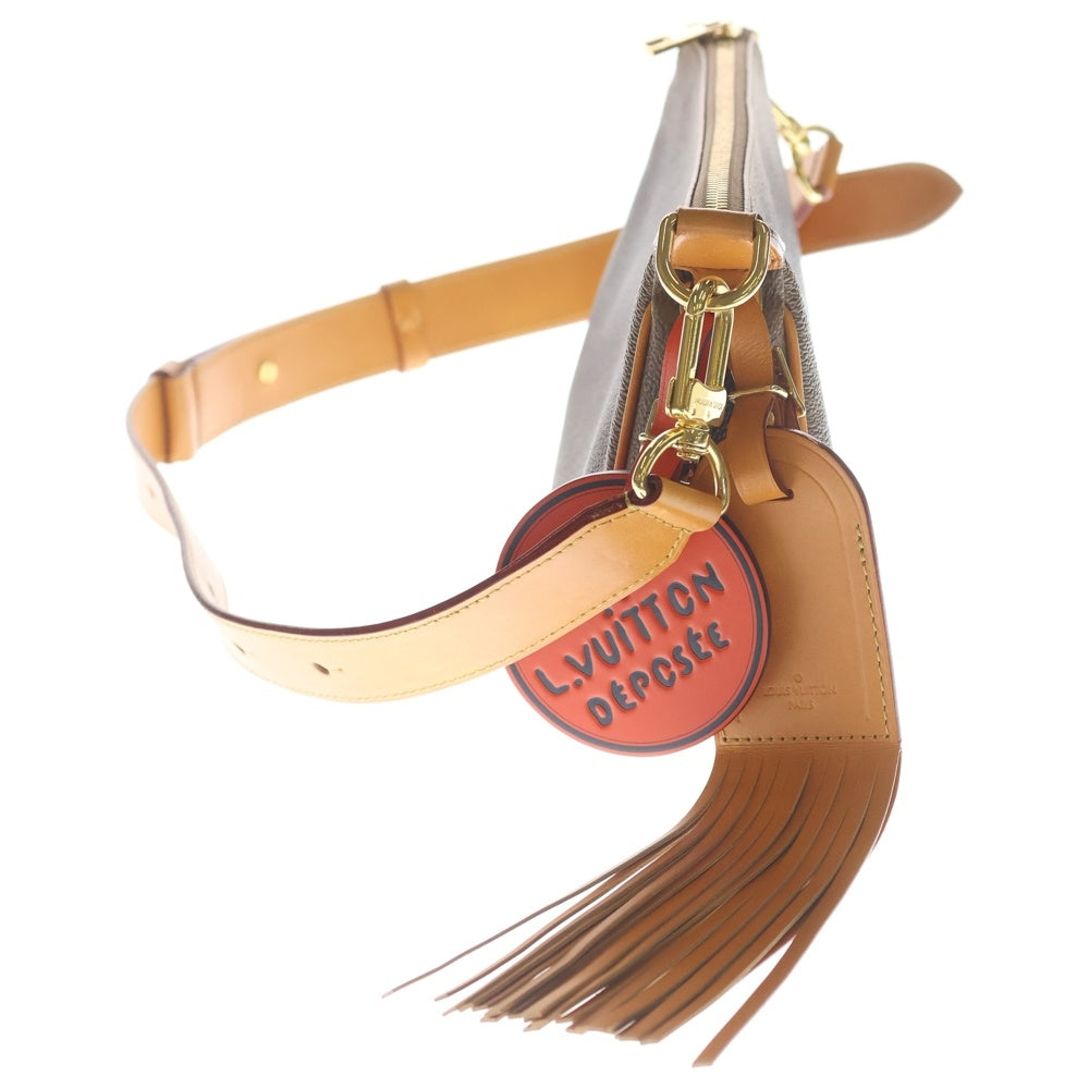 LOUIS VUITTON(ルイヴィトン) ポシェットアクセソワールXL モノグラム ダスト PVC レザー ショルダーバッグ ブラウン M11623 レディース