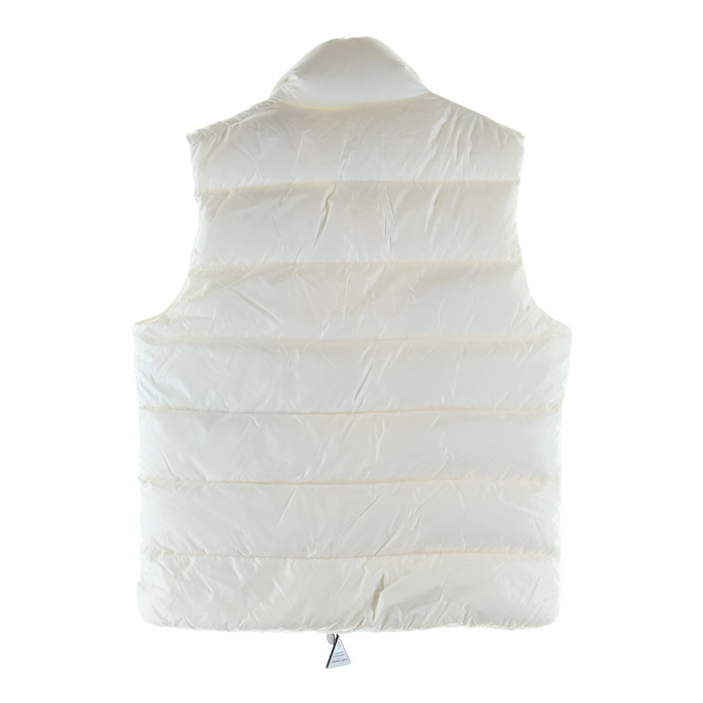 MONCLER(モンクレール) 22AW TIBB ワッペンロゴ ジップアップ ダウンベスト ホワイト H20911A00096 68950