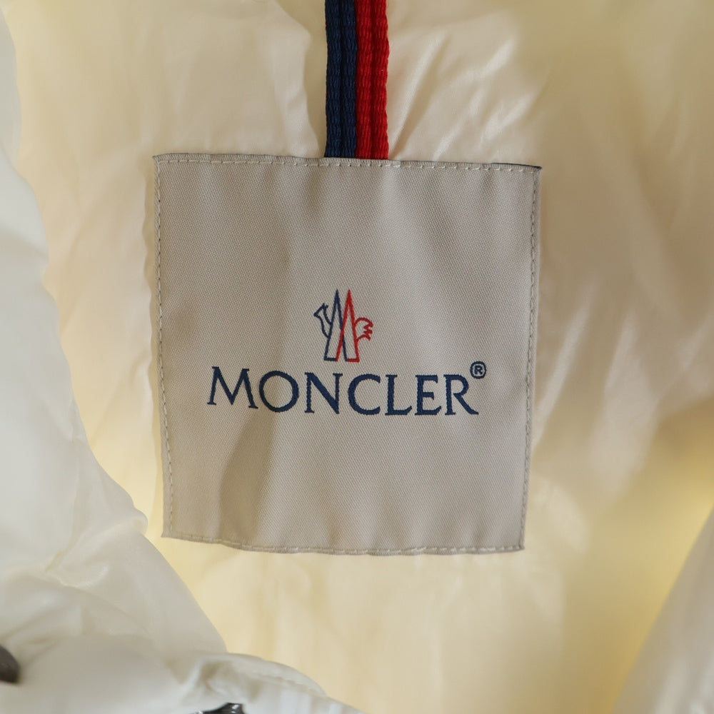 MONCLER(モンクレール) 22AW TIBB ワッペンロゴ ジップアップ ダウンベスト ホワイト H20911A00096 68950