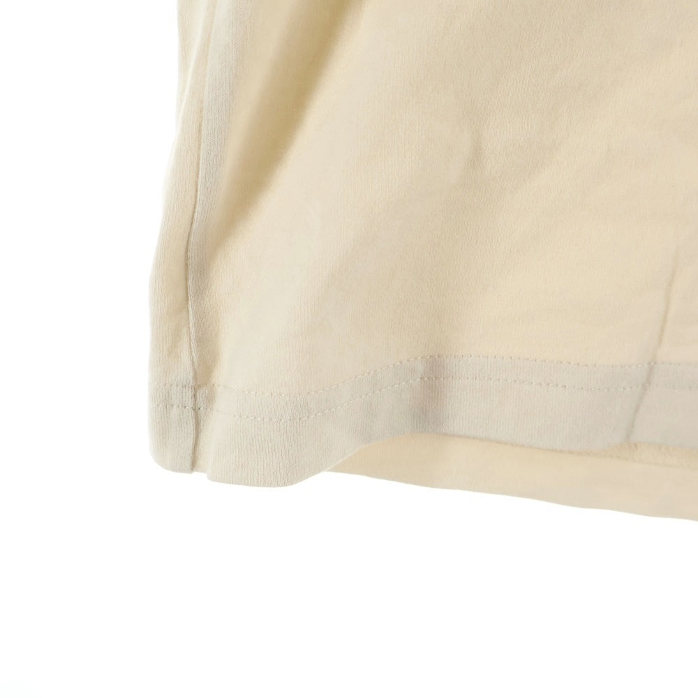 LOUIS VUITTON(ルイヴィトン) 26SS L.V.M. ロゴ刺繍 クルーネック 半袖Tシャツ カットソー ベージュ RM261M NPG HUY91W