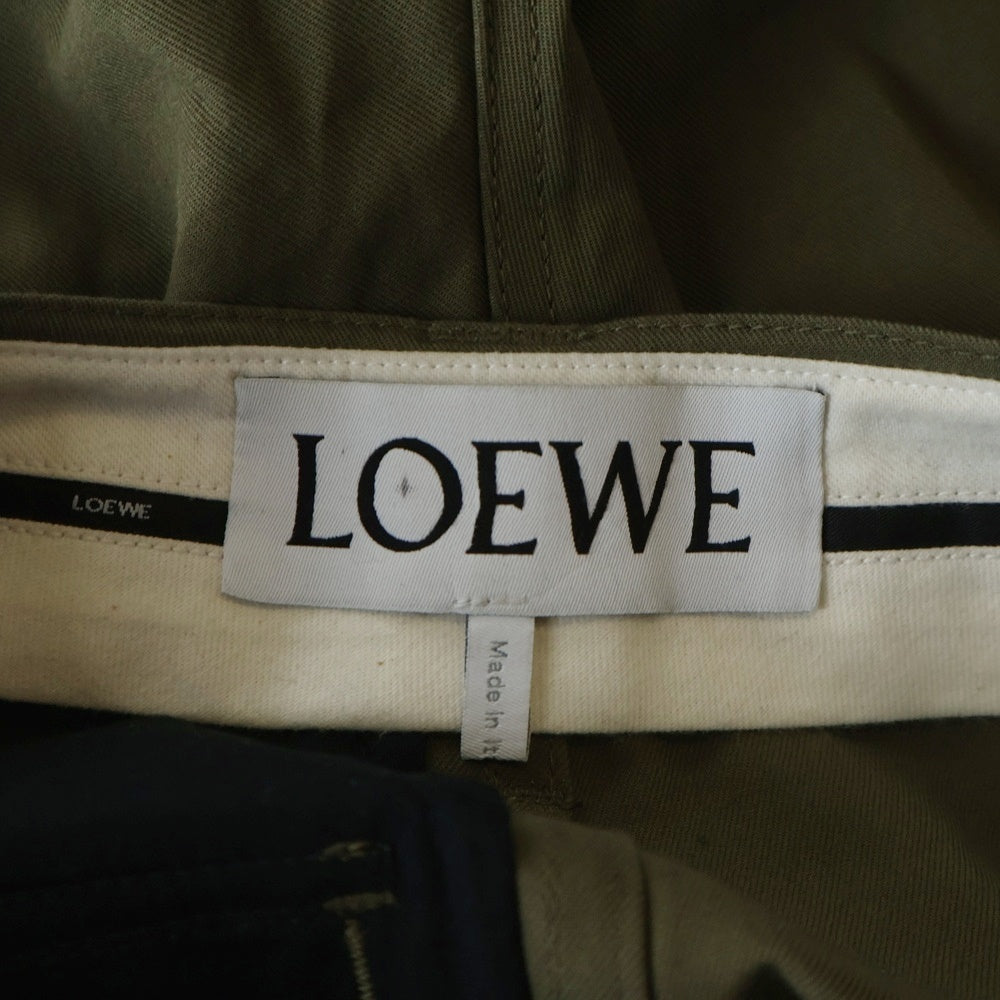 LOEWE(ロエベ) CARGO TROUSERS AF カーゴ トラウザーズ パンツ カーキ H526Y04X38
