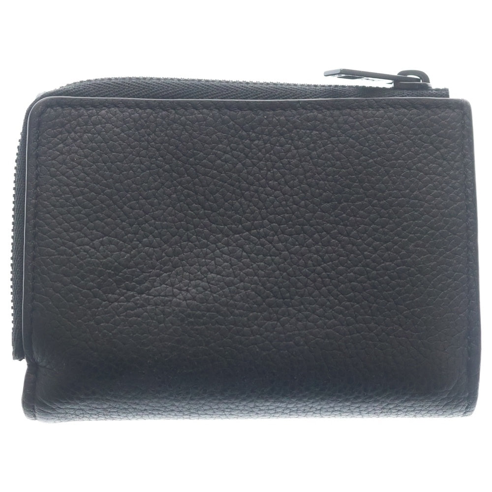 LOUIS VUITTON(ルイヴィトン) LVアエログラム ポルトフォイユ・パイロット コンパクトウォレット 三つ折り財布 コインケース ブラック レザー M81740 ブラック金具 レディース