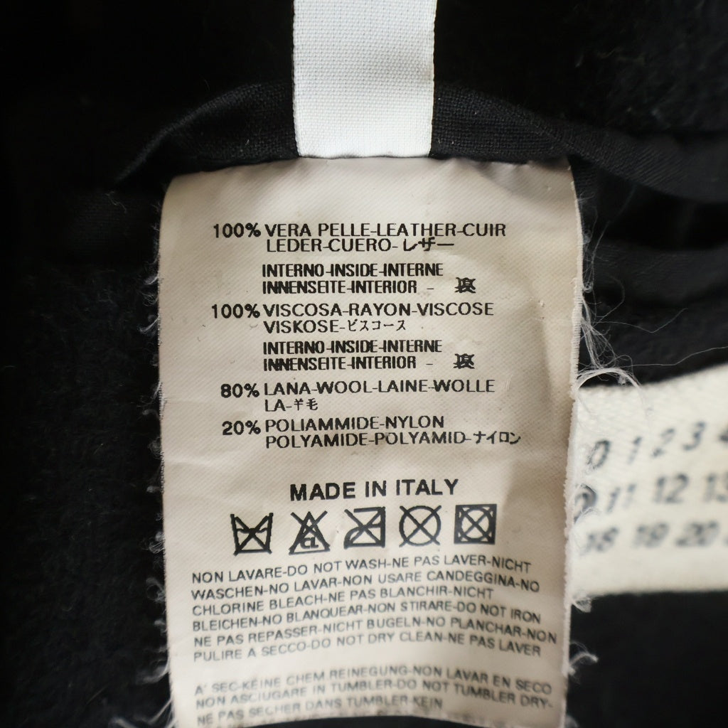 Maison Martin Margiela(メゾンマルタンマルジェラ) 04AW 八の字 5ジップ カウレザー シングル ライダース ジャケット ブラウン 30 PK019