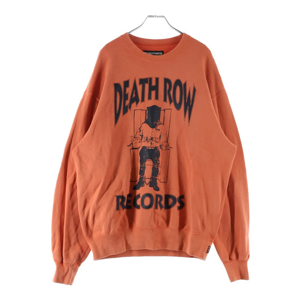 WACKO MARIA(ワコマリア) 25AW デス ロウ レコード プリント クルーネック プルオーバースウェットトレーナー DEATHROW-WM-SS03