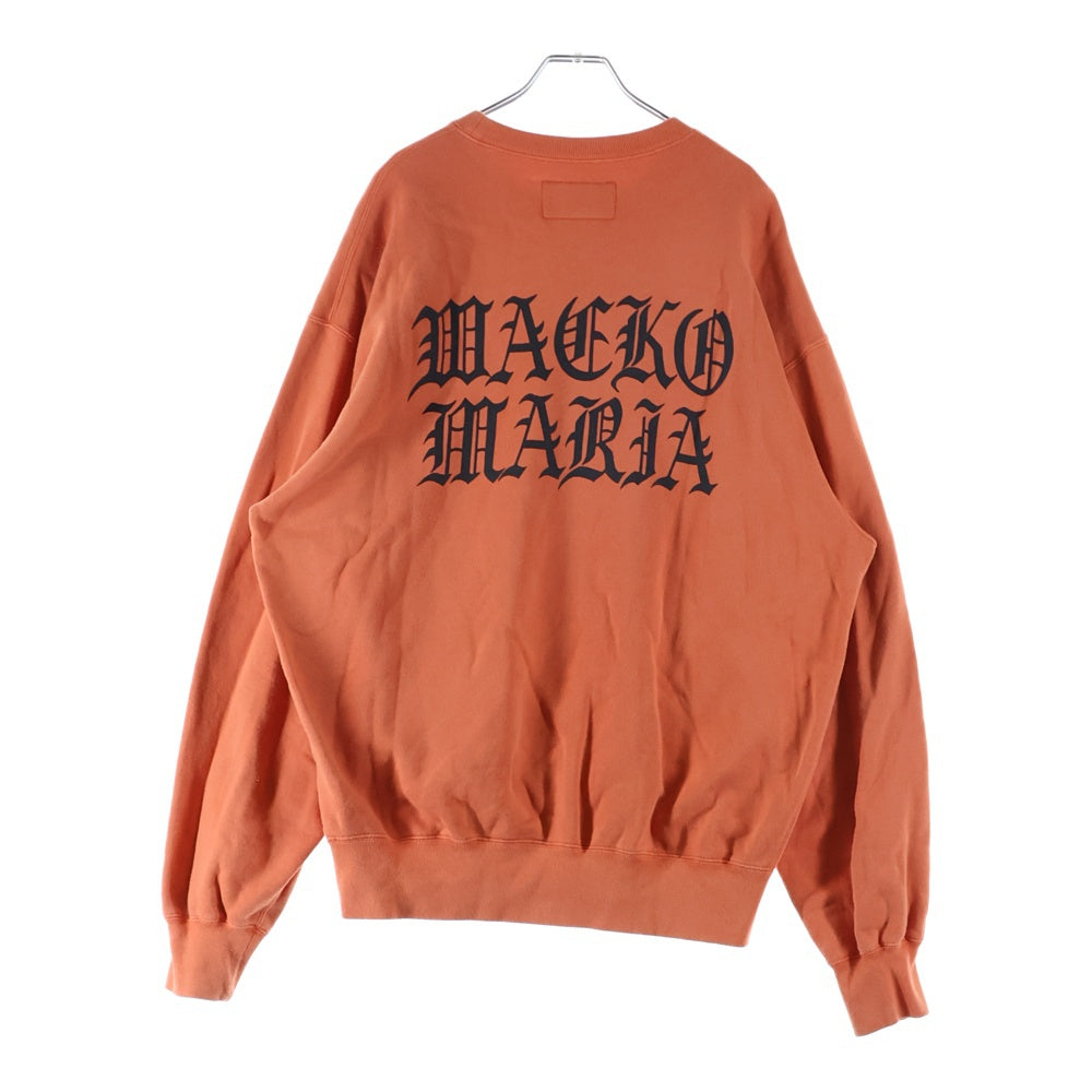 WACKO MARIA(ワコマリア) 25AW デス ロウ レコード プリント クルーネック プルオーバースウェットトレーナー DEATHROW-WM-SS03