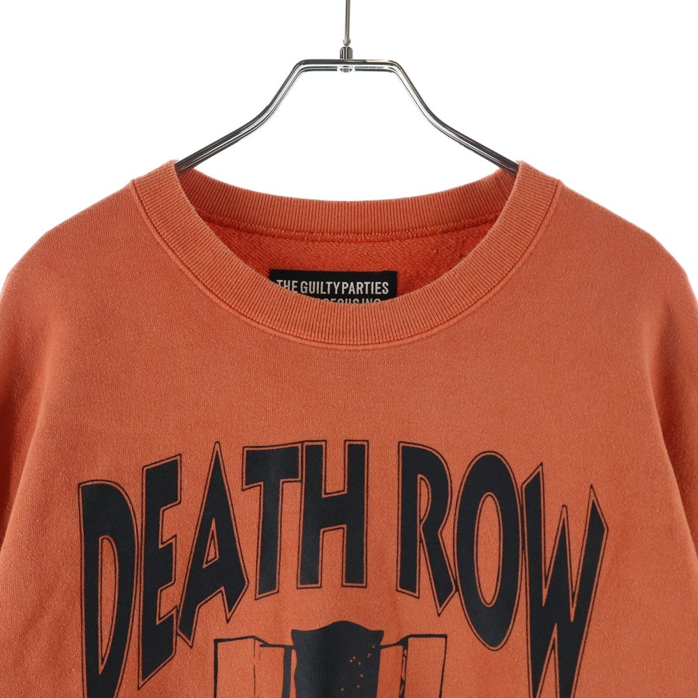 WACKO MARIA(ワコマリア) 25AW デス ロウ レコード プリント クルーネック プルオーバースウェットトレーナー DEATHROW-WM-SS03