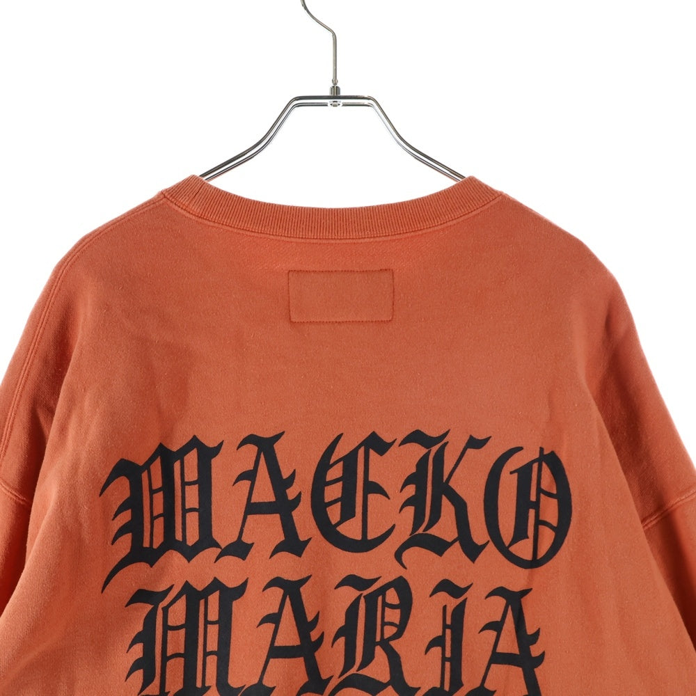 WACKO MARIA(ワコマリア) 25AW デス ロウ レコード プリント クルーネック プルオーバースウェットトレーナー DEATHROW-WM-SS03