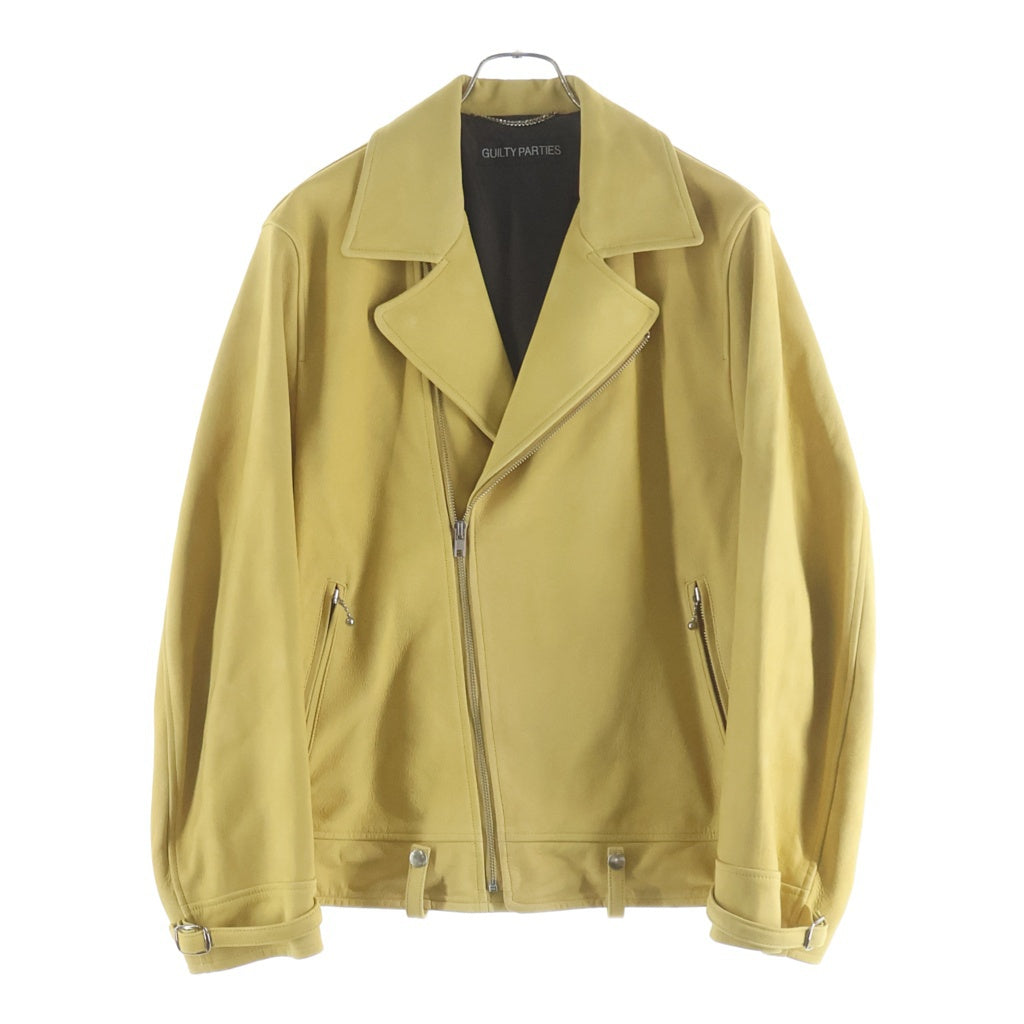 WACKO MARIA(ワコマリア) 24SS NUBUCK LEATHER DOUBLE RIDERS JACKET TYPE-1 ヌバックレザーダブルライダースジャケット イエロー 24SS-WMO-BL05