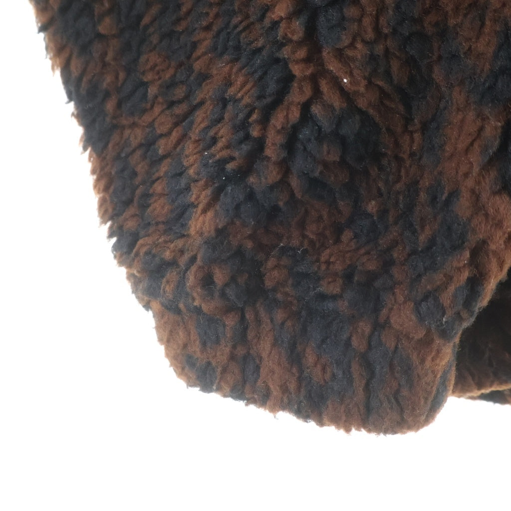 WACKO MARIA(ワコマリア) LEOPARD BOA FLEECE HOODED JACKET レオパード ボア フリース フーデッド ジャケット ブラウン