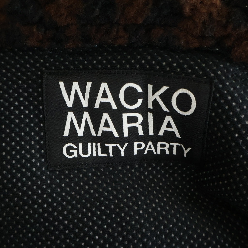WACKO MARIA(ワコマリア) LEOPARD BOA FLEECE HOODED JACKET レオパード ボア フリース フーデッド ジャケット ブラウン