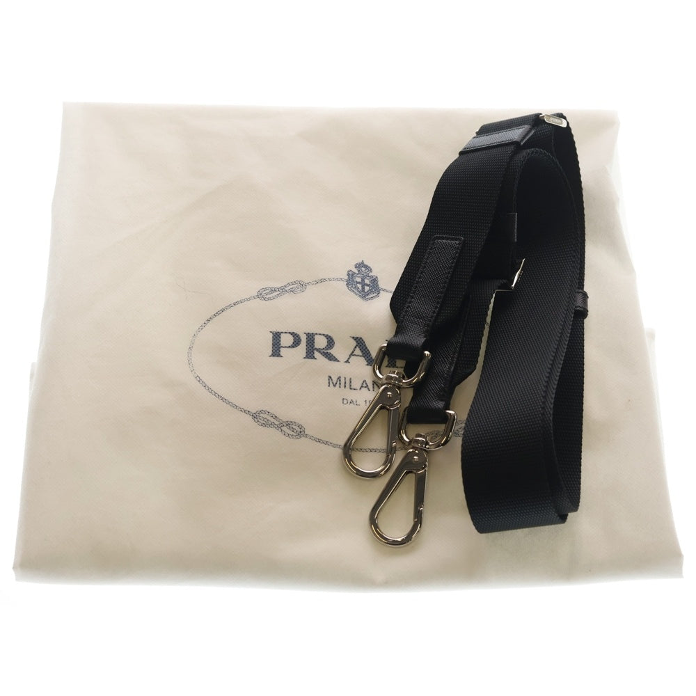 PRADA(プラダ) ボストンバッグ トラベルバッグ ショルダーバッグ ハンドバッグ ブラック ナイロン×レザー 2VC033 シルバー金具