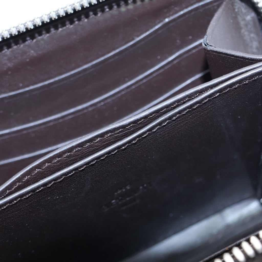 Berluti(ベルルッティ) カリグラフィ コインケース ミニ財布 ベージュ レザー シルバー金具