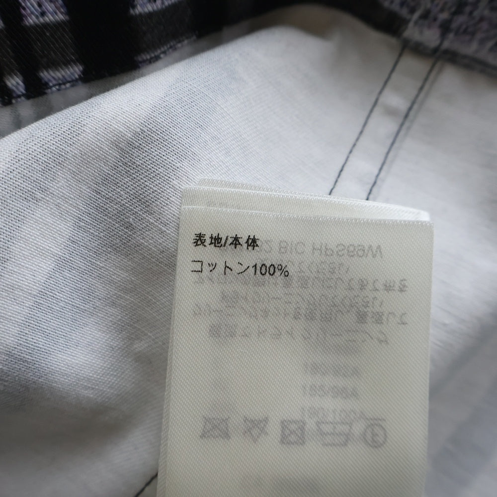 LOUIS VUITTON(ルイヴィトン) 23AW チェック柄 フォトグラフィックプリント オーバーサイズ 長袖 シャツジャケット グレー/ライトブルー RM232 BIC HPS69W
