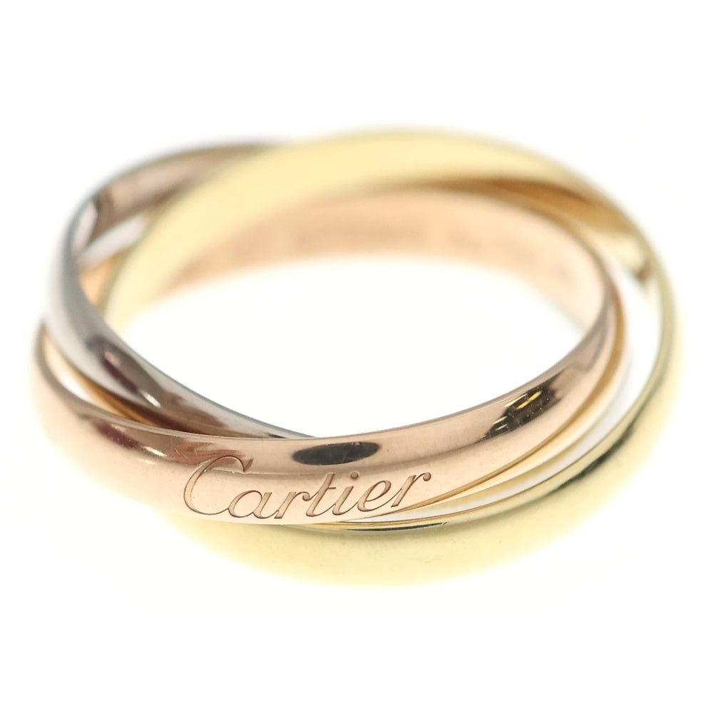 Cartier(カルティエ) トリニティ リング 指輪 ピンクゴールド×ゴールド×ホワイトゴールド Au750YG/PG/WG #47 レディース