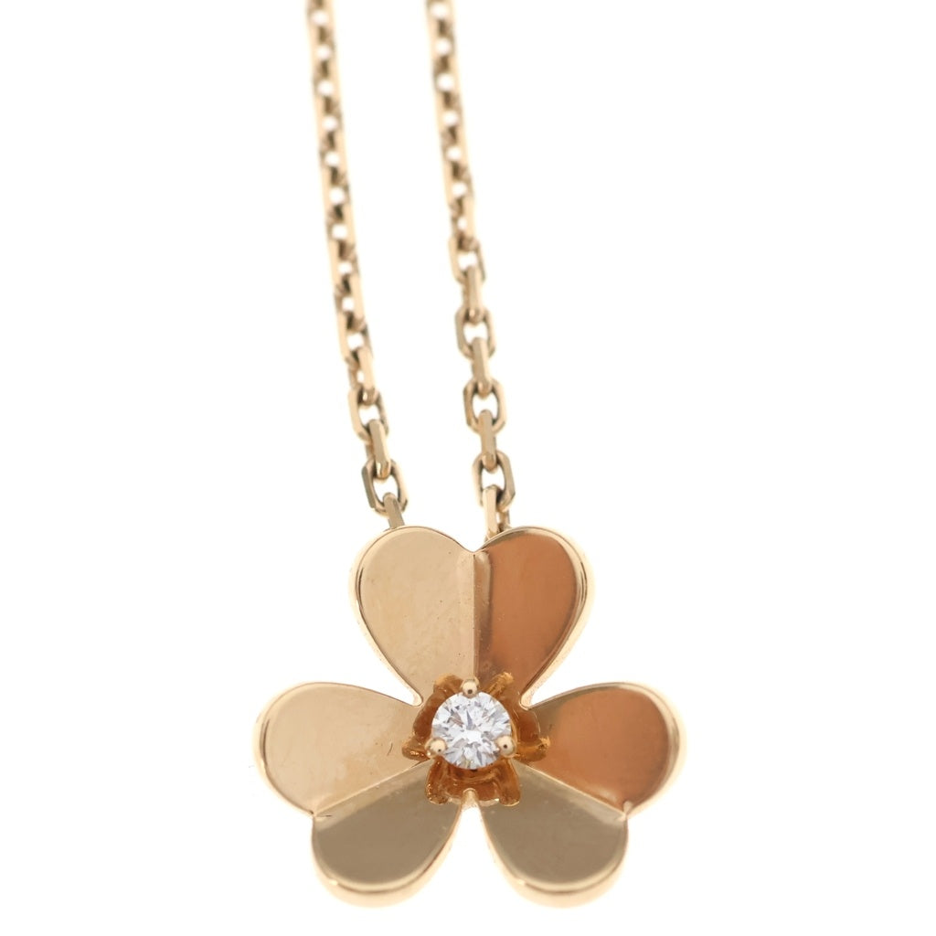 Van Cleef & Arpels(ヴァンクリーフアンドアーペル) フリヴォル 1PD ダイヤ ネックレス K18PG ピンクゴールド VCARPFBM00 レディース