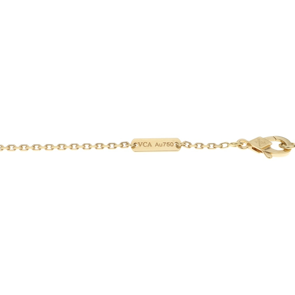 Van Cleef & Arpels(ヴァンクリーフアンドアーペル) ラッキーアルハンブラ パピヨン マザーオブパール ネックレス K18YG イエローゴールド VCARD99500 レディース
