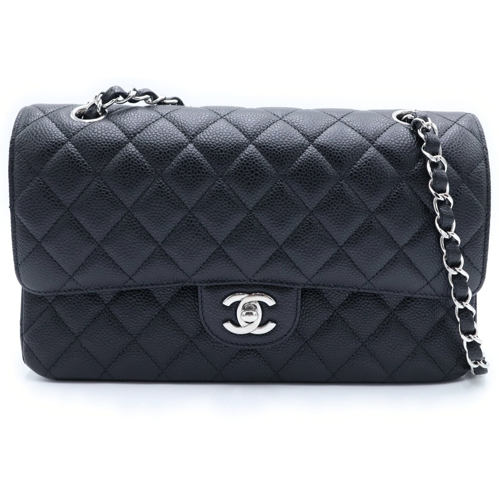 CHANEL(シャネル) マトラッセ25 ブラック WフラップWチェーン 