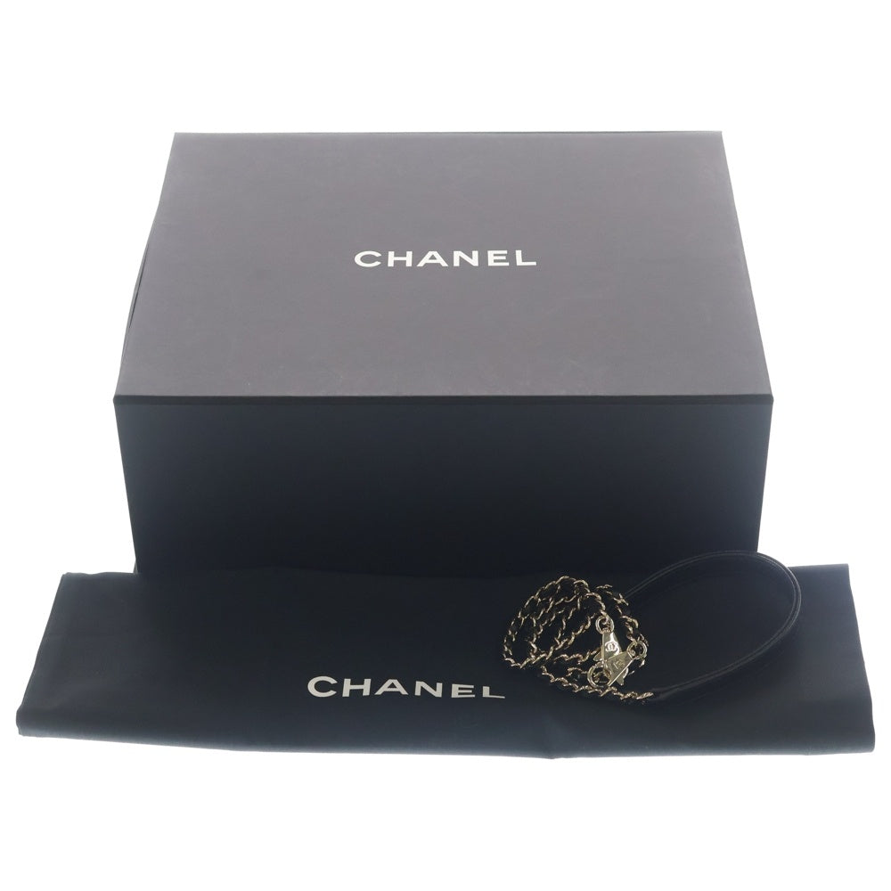 CHANEL(シャネル) ココハンドル24 XS ココマーク キャビアスキン 2WAY レザーハンドバッグ チェーンショルダーバッグ GD金具 ブラック A92990 レディース