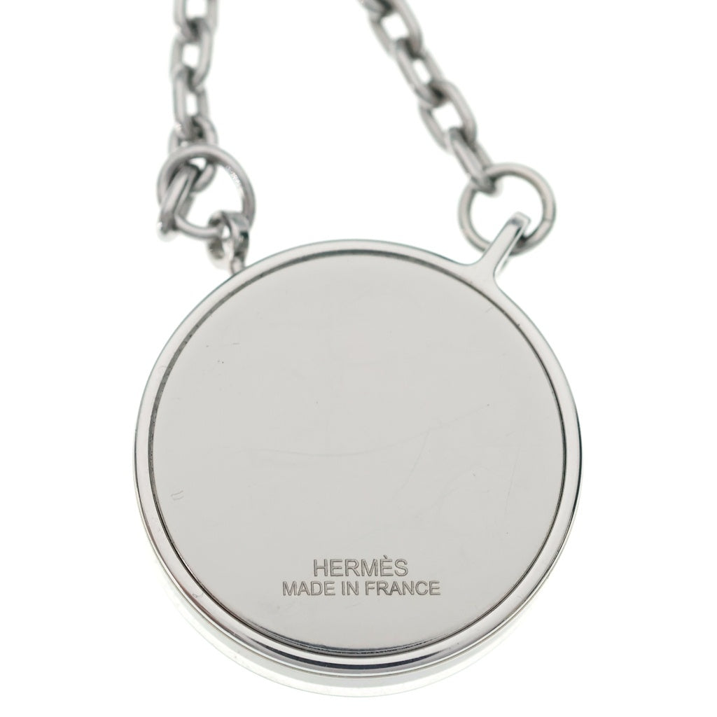 HERMES(エルメス) ラビリンス ネックレス ペンダント チェーン ブラック×シルバー レディース