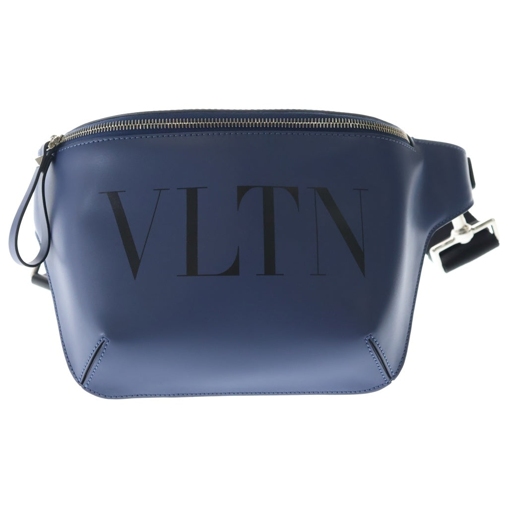 VALENTINO(ヴァレンティノ) ロゴ レザー ボディバッグ ウエストバッグ 
