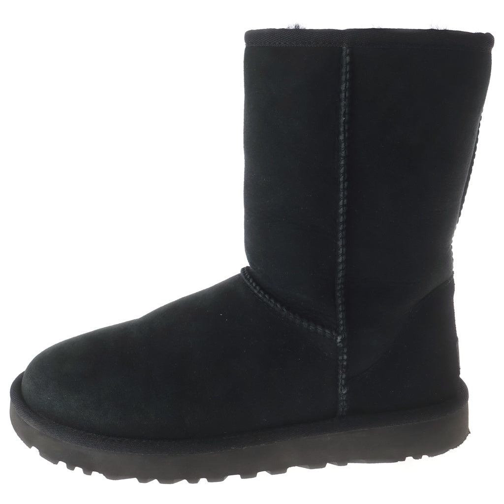UGG(アグ) クラシック ムートン スエードレザー ショートブーツ シューズ ブラック レディース