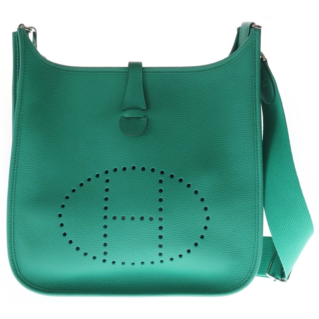 HERMES(エルメス) エヴリン3 ヴェールジェイド トリヨンクレマンス レザー グリーン U刻印 シルバー金具 レディース