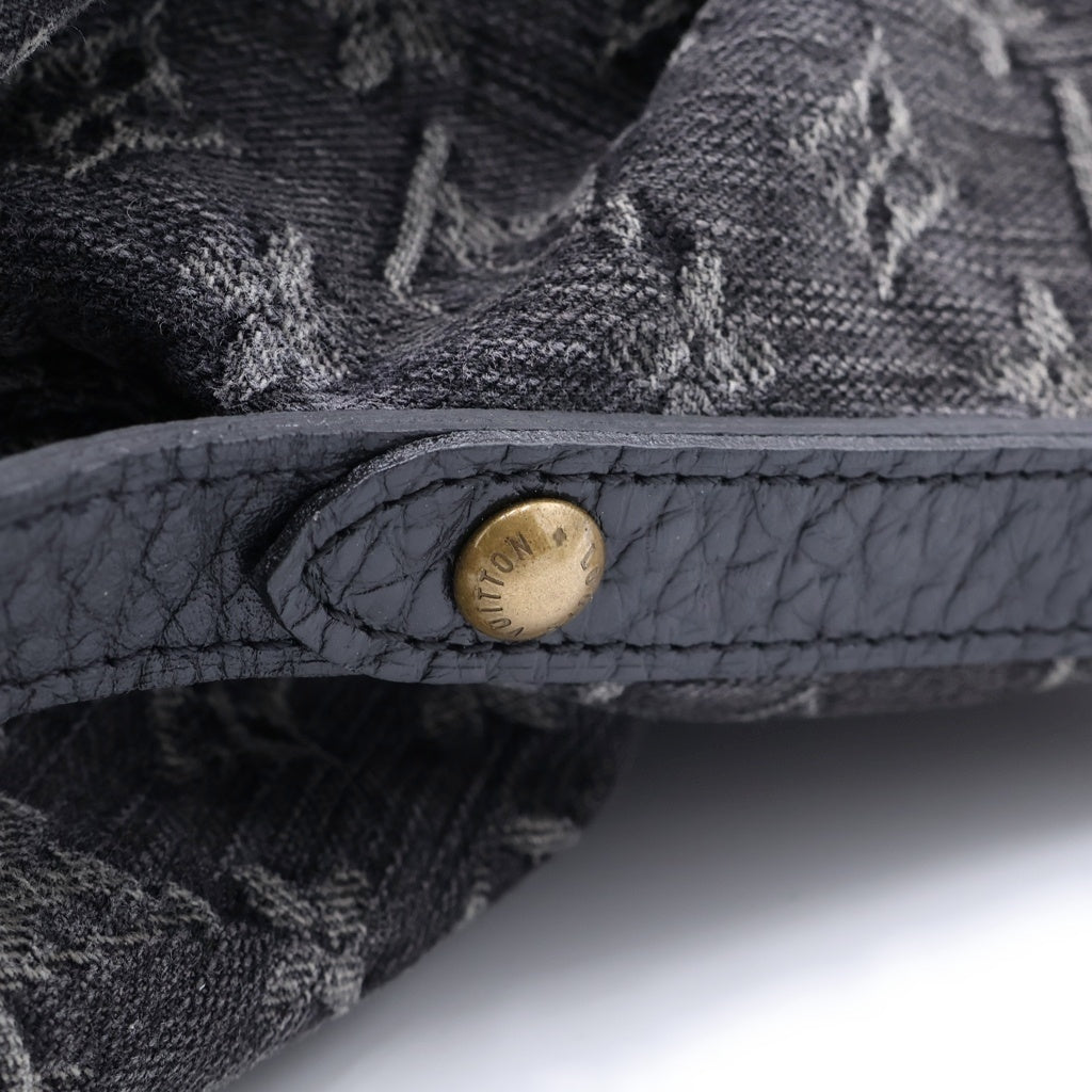 LOUIS VUITTON(ルイヴィトン) モノグラムデニム ネオカビィMM 2WAYバッグ ハンドバッグ ショルダーバッグ ブラック レザー×デニム M95351 ゴールド金具 レディース