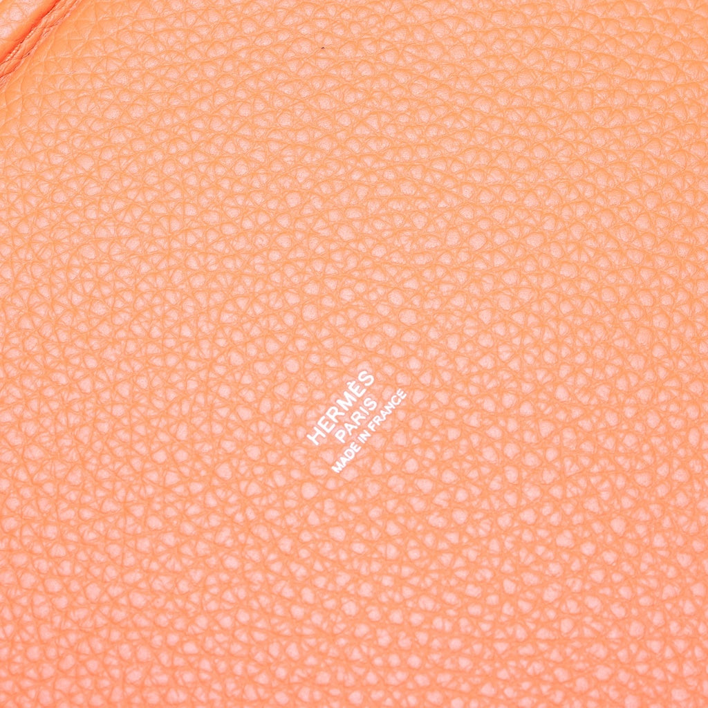HERMES(エルメス) ピコタンMM トリヨンクレマンス レザー オレンジ シルバー金具 K刻印 レディース