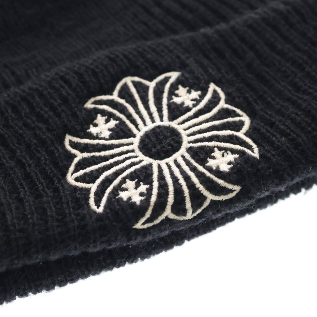 CHROME HEARTS(クロムハーツ) WOOL WATCH CAP CHプラス刺繍ビーニー ブラック ニットキャップ レディース
