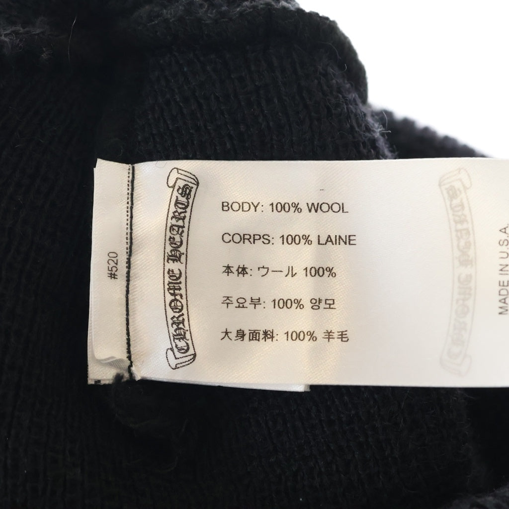 CHROME HEARTS(クロムハーツ) WOOL WATCH CAP CHプラス刺繍ビーニー ブラック ニットキャップ レディース