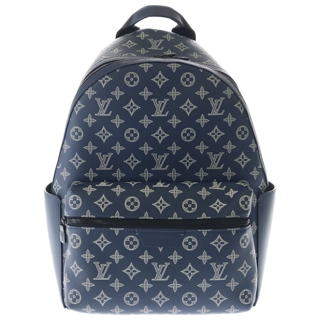 LOUIS VUITTON(ルイヴィトン) モノグラムシャドウ ディスカバリー バックパックPM リュックサック ネイビー レザー M24760 シルバー金具