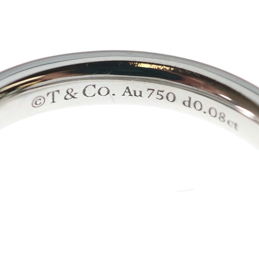 TIFFANY & Co.(ティファニー) Tワン ナロー ダイヤリング 指輪 ホワイトゴールド Au750WG #51 レディース