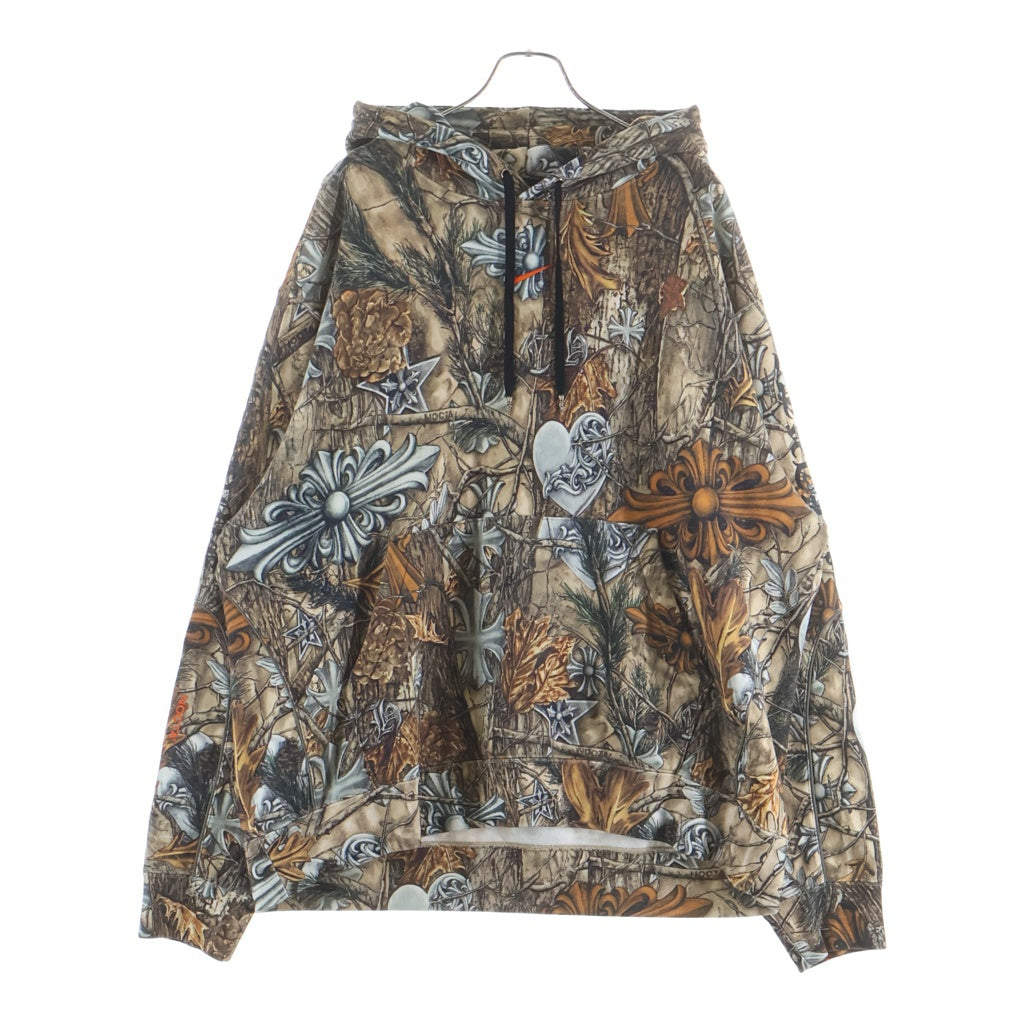 CHROME HEARTS(クロムハーツ) ×NIKE×NOCTA DRAKE HOODIE ナイキ ノクタ ドレイク カモフラ バックホースシュープリント プルオーバー スウェット パーカー フーディー ブラウン