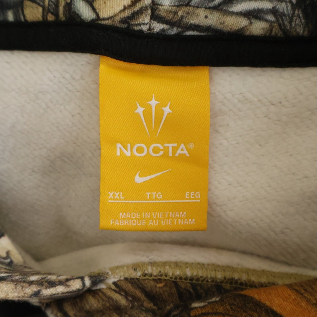 CHROME HEARTS(クロムハーツ) ×NIKE×NOCTA DRAKE HOODIE ナイキ ノクタ ドレイク カモフラ バックホースシュープリント プルオーバー スウェット パーカー フーディー ブラウン