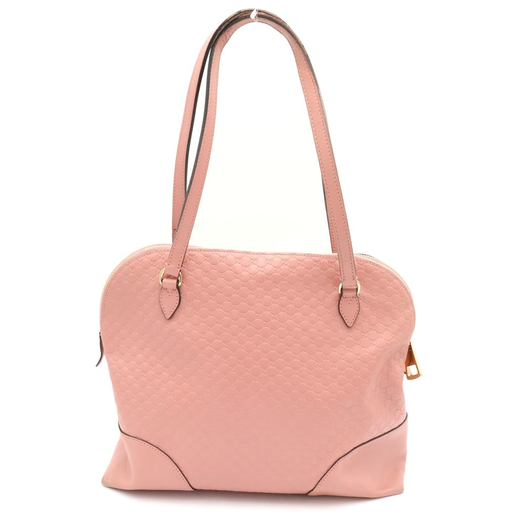 GUCCI(グッチ) GGキャンパス ハンドバッグ ピンク レザー 449243 ゴールド金具 レディース