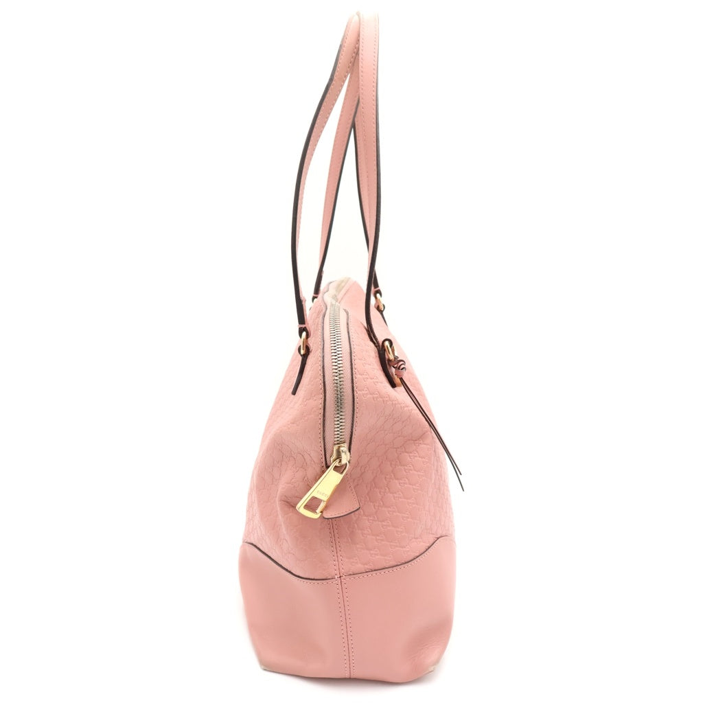 GUCCI(グッチ) GGキャンパス ハンドバッグ ピンク レザー 449243 ゴールド金具 レディース