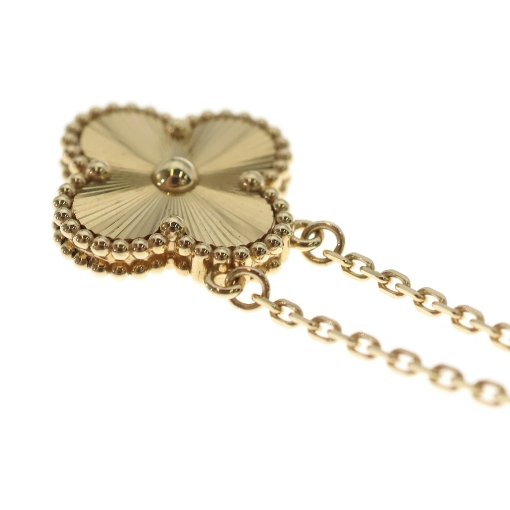 Van Cleef & Arpels(ヴァンクリーフアンドアーペル) ヴィンテージアルハンブラ ギョーシェ ネックレス ペンダント チェーン ゴールド Au750YG VCARP4KL00 レディース